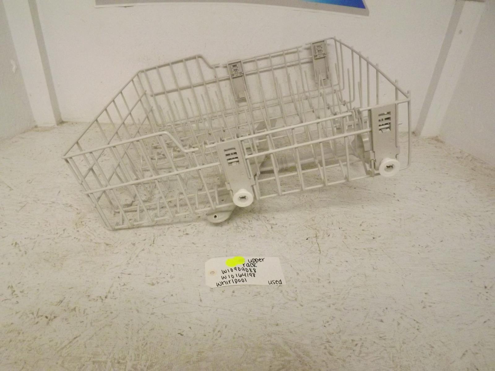 Whirlpool Dishwasher W10909088 W10164198 Upper Rack Used Whirlpool Dishwasher W10909088 W10164198 Upper Rack Used
